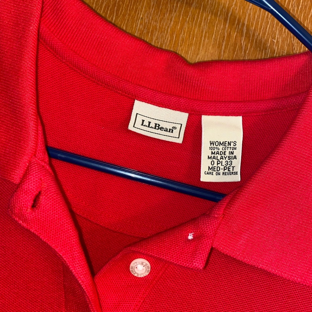 L.L. Bean Red Golf Dress